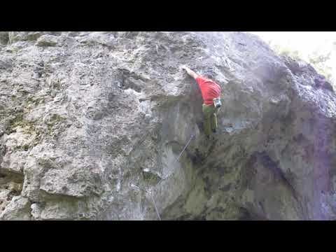 Cristi Joanta flashes Panda in Frankenjura