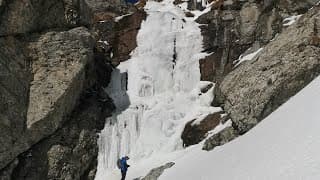 Cascada Ialomiței cățărare pe gheață