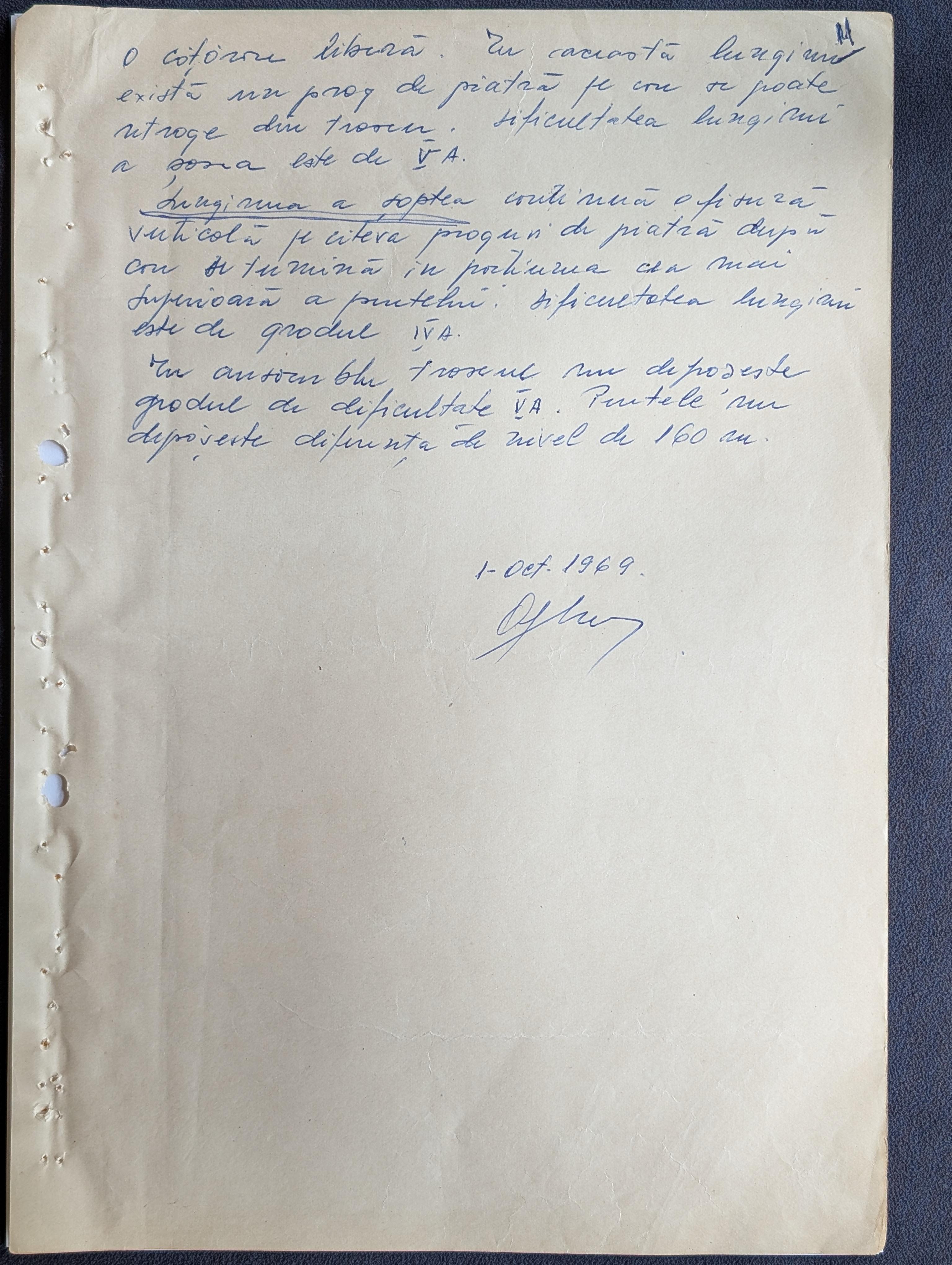 Surplombele de Aur - Raport de omologare (2)