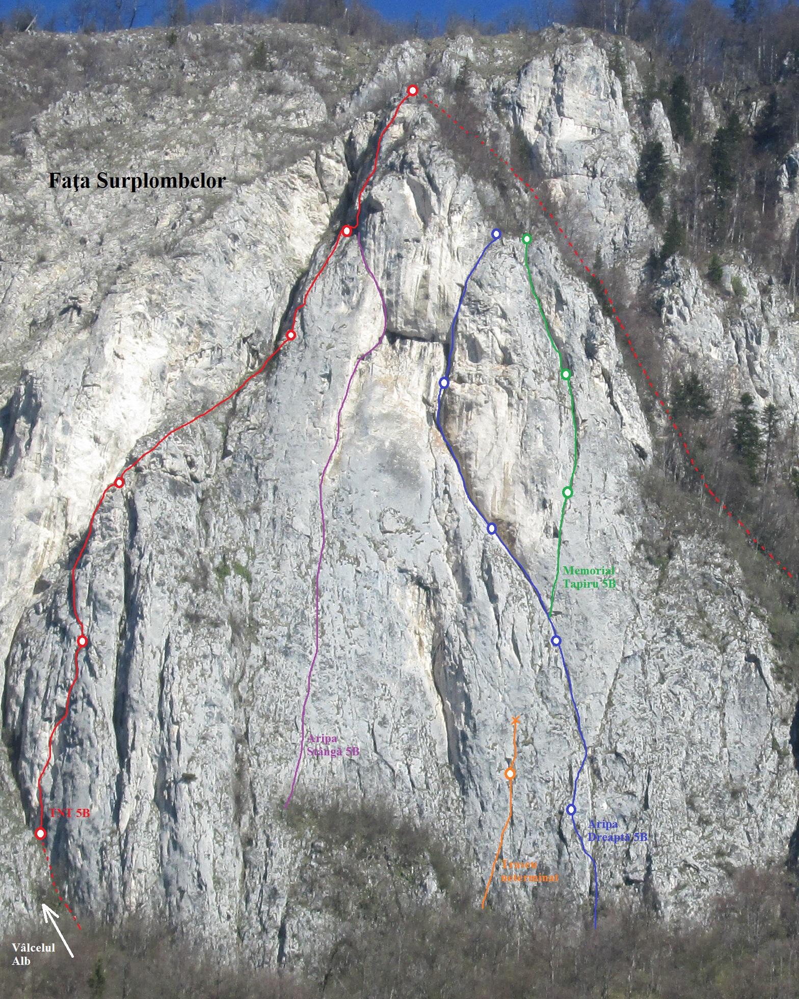 Faţa Surplombelor (Marele H)