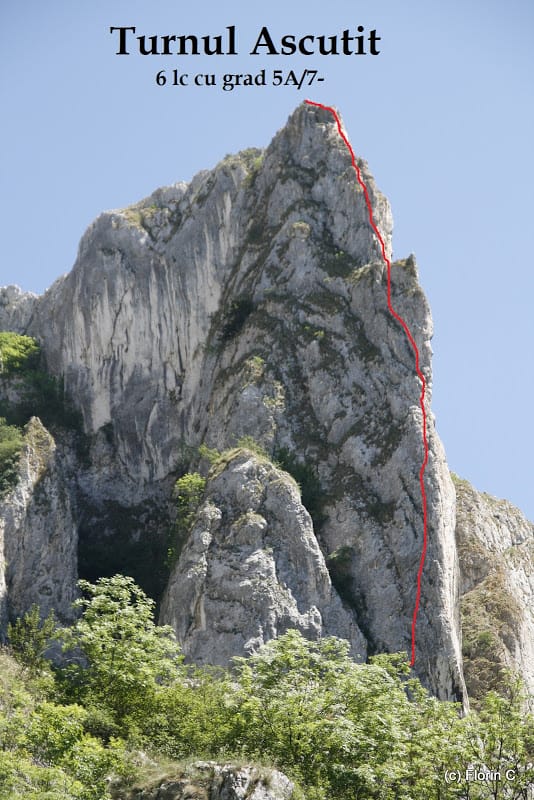 Traseul Turnul Ascuțit, Cheile Turzii. Sursă: www.silvique.ro Traseul Turnul Ascuțit, Cheile Turzii. Sursă: www.silvique.ro
